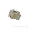 Adhesivo horizontal 6P Conector blanco portaagujas